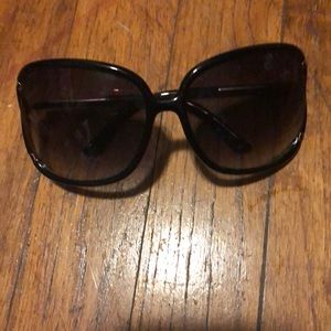 Black full face sunglasses